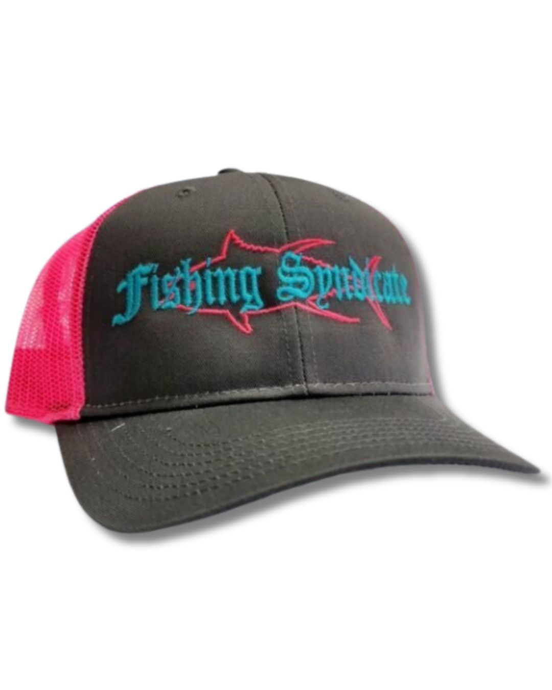 Charcoal with Pink Mesh – Pink Tuna